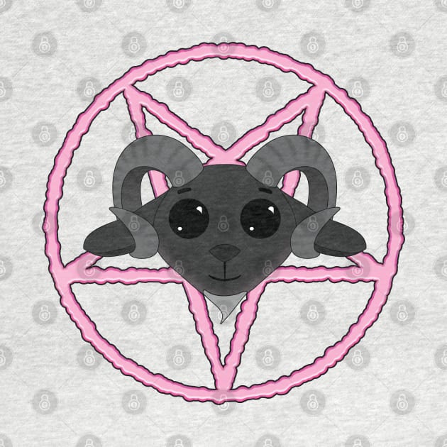 Cute Goat Pentagram by Strangers With T-Shirts